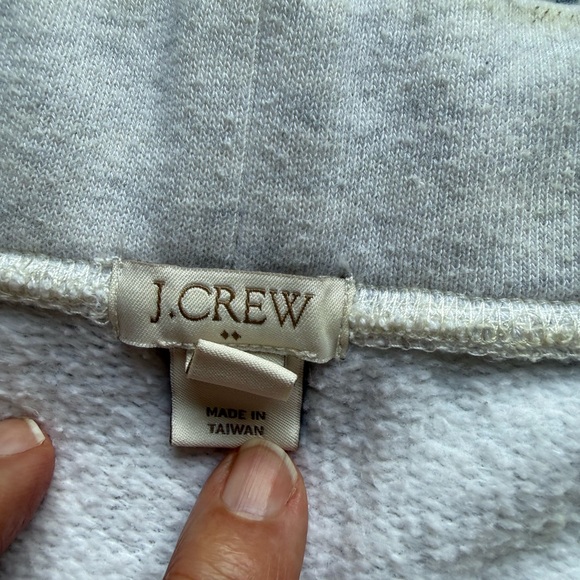 J. Crew Stylish Light Grey Joggers with Black Stripes, size M - Picture 9 of 10